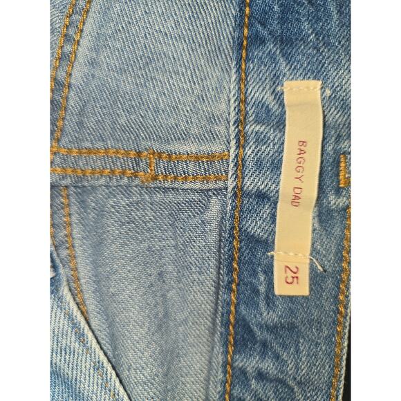 Levi's Baggy Dad Distressed Jeans Size 25- Preloved - Picture 9 of 10